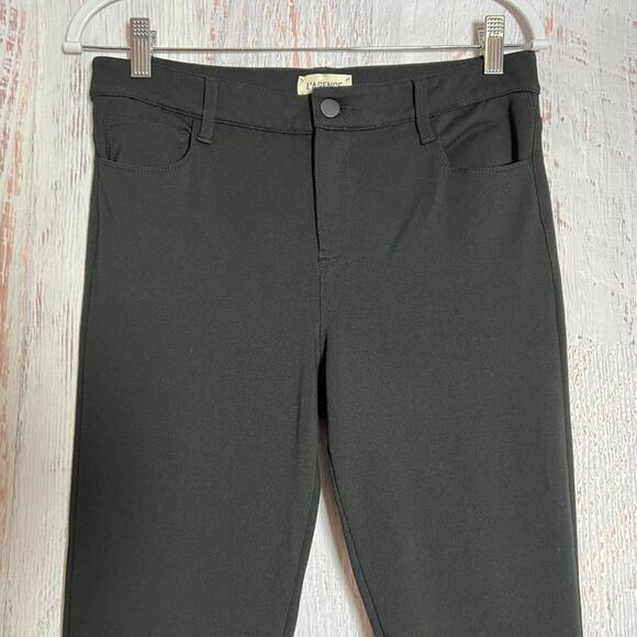 L'AGENCE Gigi Ponte Crop Trousers SIZE 28 x 24 Black High Rise Stretch Pant - Picture 5 of 8